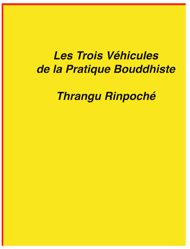 (image for) FRENCH Three Vehicles of Buddhist Practice